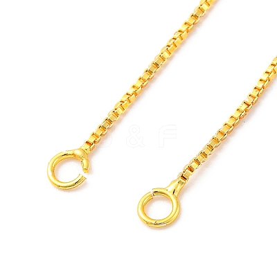 1MM Brass Box Chain Necklace Making NJEW-D302-79G-1