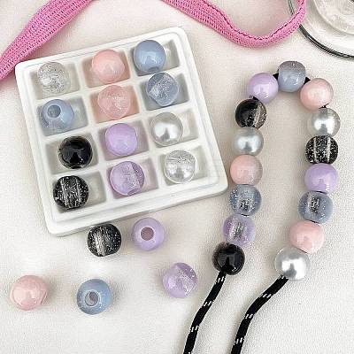 Opaque Acrylic Beads OACR-I013-19-1