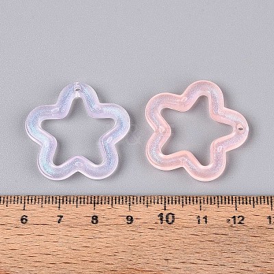 Transparent Luminous Acrylic Pendants TACR-T007-12-1