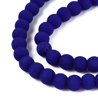 Opaque Glass Beads Strands GLAA-T032-P4mm-MD10-1
