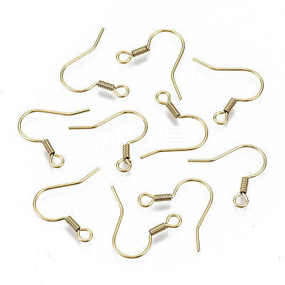 304 Stainless Steel Earring Hooks X-STAS-S111-002G-NR-1