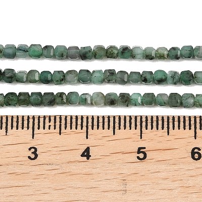 Natural Emerald Beads Strands G-B175-C04-2x2mm-1