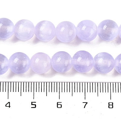 Natural Selenite Beads Strands G-C142-01A-02-1