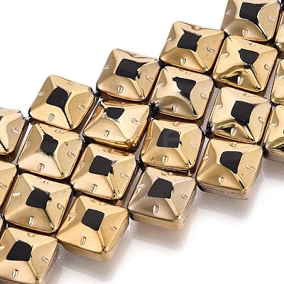 Electroplate Glass Beads Strands EGLA-T021-24A-1