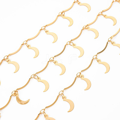 Handmade Brass Scalloped Bar Chains CHC-S012-098-1