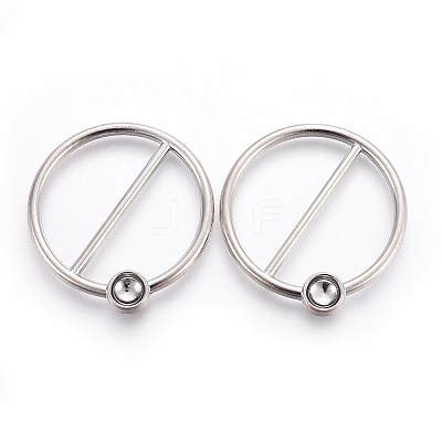 Alloy Buckle Clip LS-PALLOY-WH0056-06P-1
