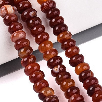 Dyed Natural Agate Beads Strands G-Q606-44B-01-1