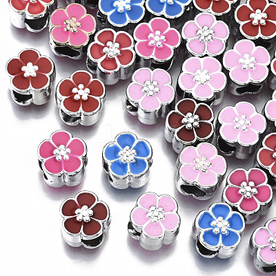 UV Plating Acrylic European Beads OACR-N010-022P-1