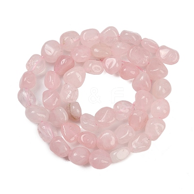 Natural Madagascar Rose Quartz Beads Strands G-Q060-E21-02-1
