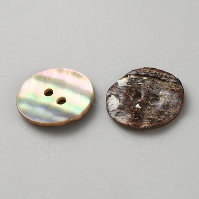 Natural Shell Buttons BUTT-WH0024-041E-1