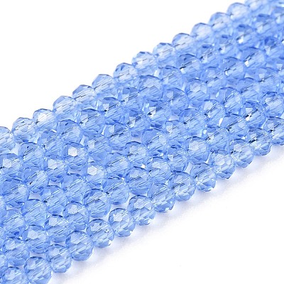 Glass Beads Strands EGLA-A044-T1mm-D14-1