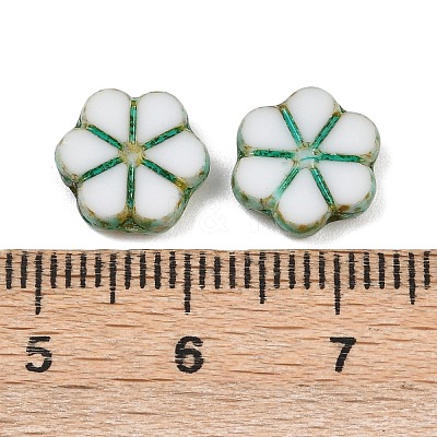 Czech Pressed Glass Beads GLAA-I061-01A-1