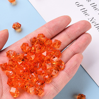 Transparent Acrylic Beads TACR-S154-15B-84-1
