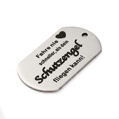 Anti-Tarnish 201 Stainless Steel Pendants STAS-R002-02P-11-1