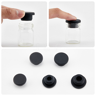 30Pcs 5 Styles Silicone Hole Plugs AJEW-GF0011-63D-1