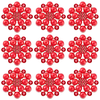 20pcs Alloy Rhinestone Cabochons ALRI-GA0001-08B-1