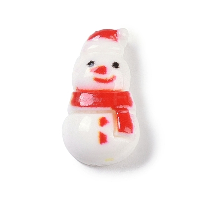 Opaque Christmas Theme Resin Cabochons LS-RESI-H162-06K-1