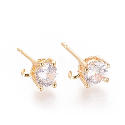 Brass Ear Studs LS-X-KK-S347-150-1