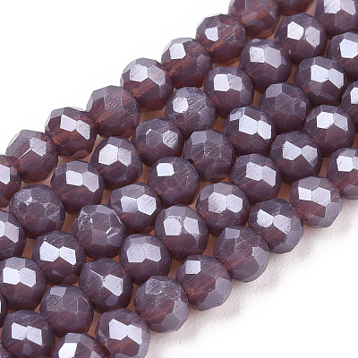 Electroplate Glass Beads Strands EGLA-A034-P2mm-A01-1