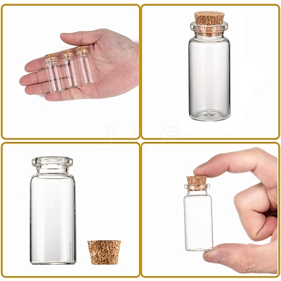 Glass Jar Bead Containers CON-Q004-1