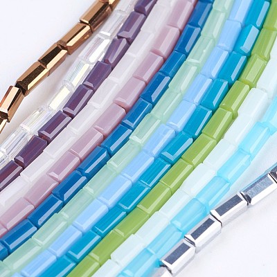 Glass Beads Strands EGLA-F123-2x4mm-M02-1