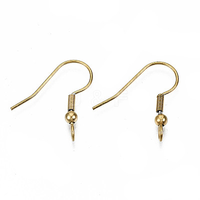 304 Stainless Steel Earring Hooks X-STAS-S111-003G-1