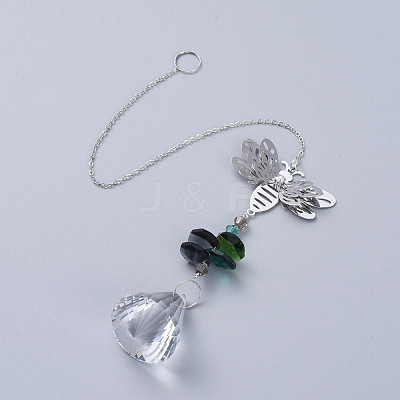 Crystals Chandelier Suncatchers Prisms AJEW-G025-F06-1