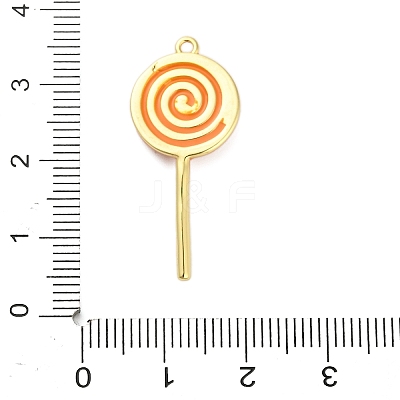 Halloween Brass Enamel Pendants KK-F915-01E-G-1
