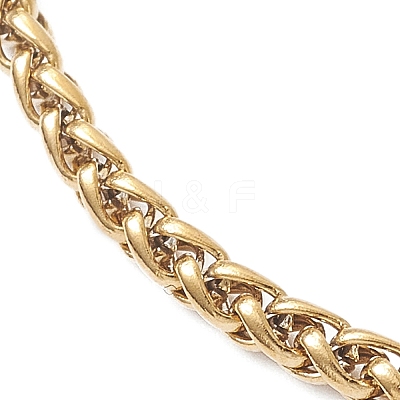 7Pcs 304 Stainless Steel Curb Chains & Water Wave Chains & Cable Chains & Figaro Chains & Wheat Chains Chain Bracelets Set for Women BJEW-JB12915-1