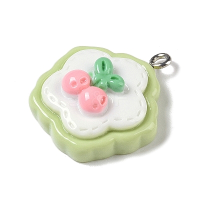 Opaque Resin Pendants RESI-S403-04D-1