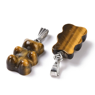Natural Mixed Stone Pendants G-G854-01P-1