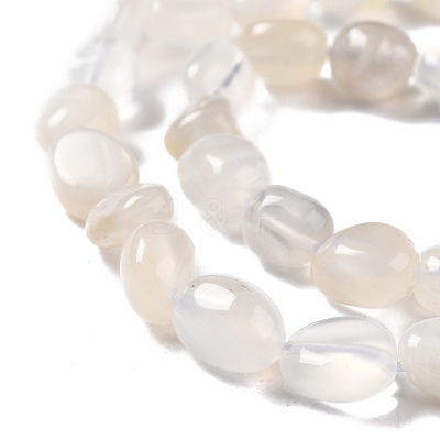 Natural White Moonstone Beads Strands G-G018-05-1