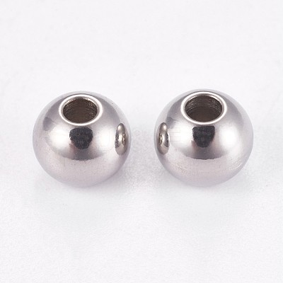 Tarnish Resistant 202 Stainless Steel Rondelle Spacer Beads STAS-F094-06B-P-1