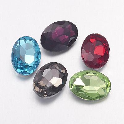 Glass Pointed Back Rhinestone RGLA-Q011-10x14mm-M-1