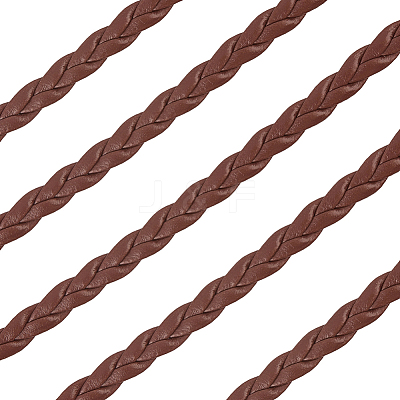 5M 3-Ply PU Leather Braided Cord LC-GF0001-12B-1
