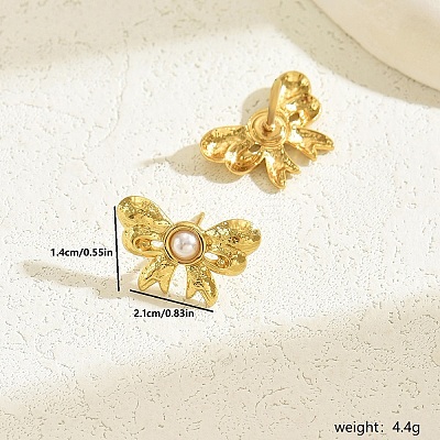 Fashionable 201 Stainless Steel Stud Earrings BN2349-1-1