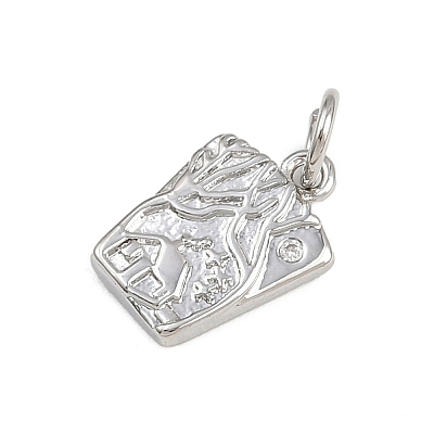 Brass Pave Cubic Zirconia Pendants KK-A269-28P-1