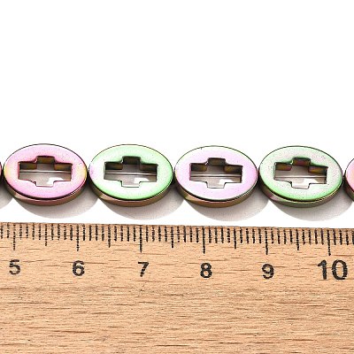 Electroplated Synthetic Non-magnetic Hematite Beads Strands G-L613-Z01-03J-1