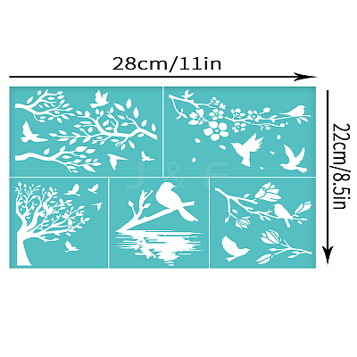 Self-Adhesive Silk Screen Printing Stencil X1-DIY-WH0338-290-1