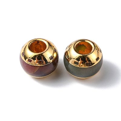 Brass European Beads G-F743-07-1