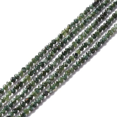 Natural Seraphinite Beads Strands LS-G-A021-07B-1