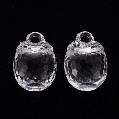 Autumn Theme Transparent Acrylic Pendants TACR-T024-04B-205-1