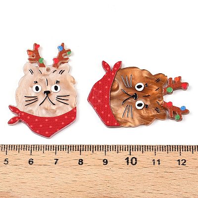 Christmas Theme Printing Acrylic Pendants BACR-N002-01K-1