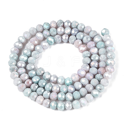 Ombre Effect Dyed Glass Beads Strands GLAA-C023-02-C24-1
