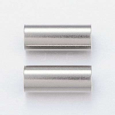 Tarnish Resistant 304 Stainless Steel Tube Beads STAS-P128-11-1