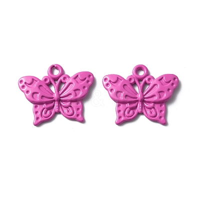 Baking Paint Alloy Pendants FIND-TAC0011-82I-1