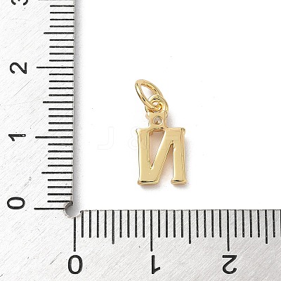 Brass Pave Clear Cubic Zirconia Charms KK-A273-01G-N-1