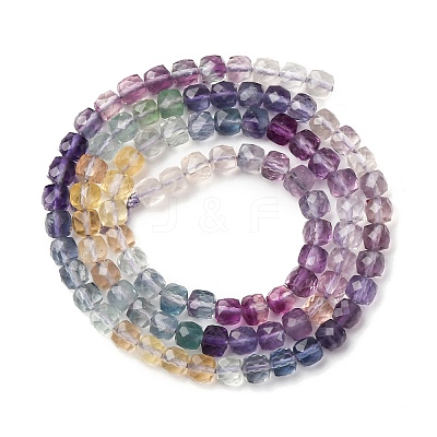 Gradient Color Natural Colorful Fluorite Beads Strands G-NH0001-H01-01-1