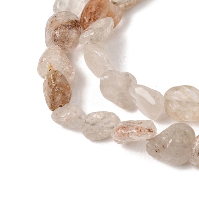 Natural Thousand Layer Phantom Quartz Layered Lodolite Quartz Thousand Layer Garden Quartz Beads Strands GG-CBAC13F-A04-01-1