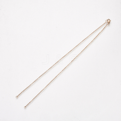 304 Stainless Steel Cable Chain Necklace Making STAS-T040-PJ209-3-46-1